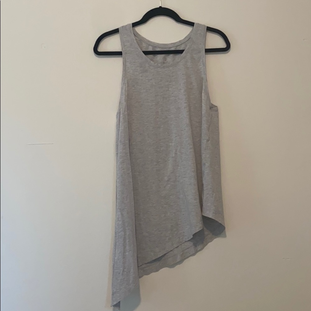 Lululemon asymmetrical gray tank